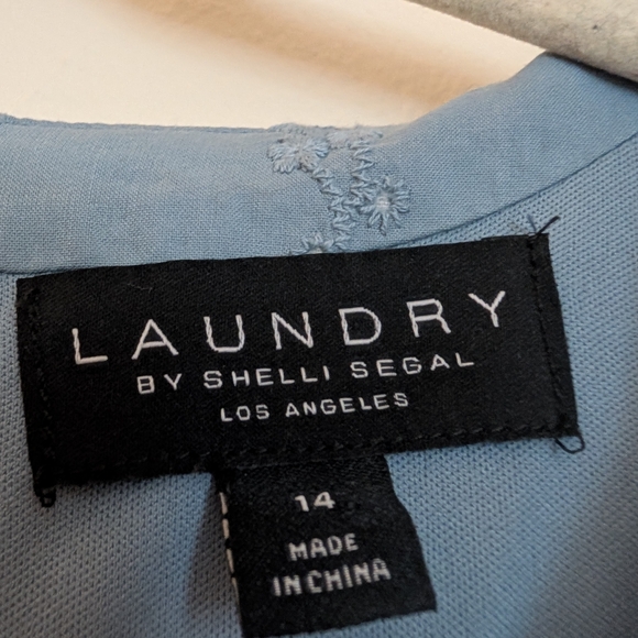 Laundry By Shelli Segal Denim Blue Dress - Picture 6 of 7